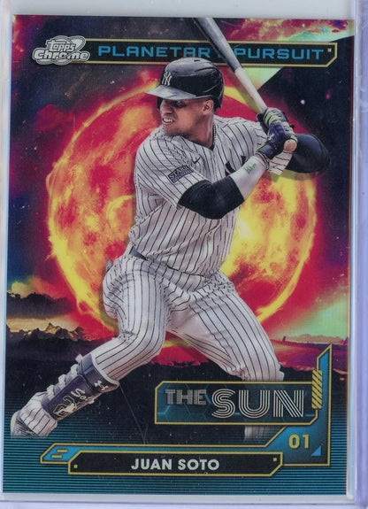 Juan Soto 2024 Topps Cosmic Chrome Planetary Pursuit The Sun
