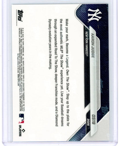 Aaron Judge 2026 Topps Now MLB The Show 26 Cover Athlete