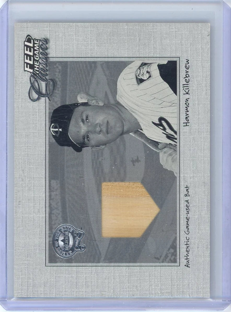 Harmon Killebrew 2001 Fleer Classics Feel the Game Bat Relic