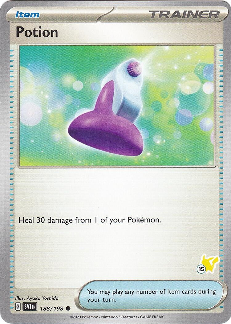 Potion - Pikachu 15 (188/192) (Battle Academy 2024) (BA24)
