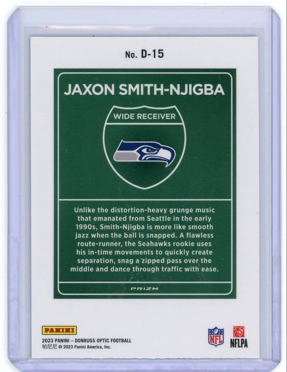 Jaxon Smith-Njigba 2023 Panini Donruss Optic Downtown rookie card