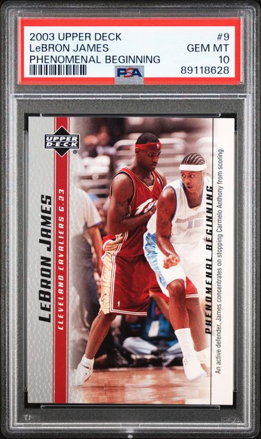 Lebron James 2003 Upper Deck Phenomenal Beginning PSA 10