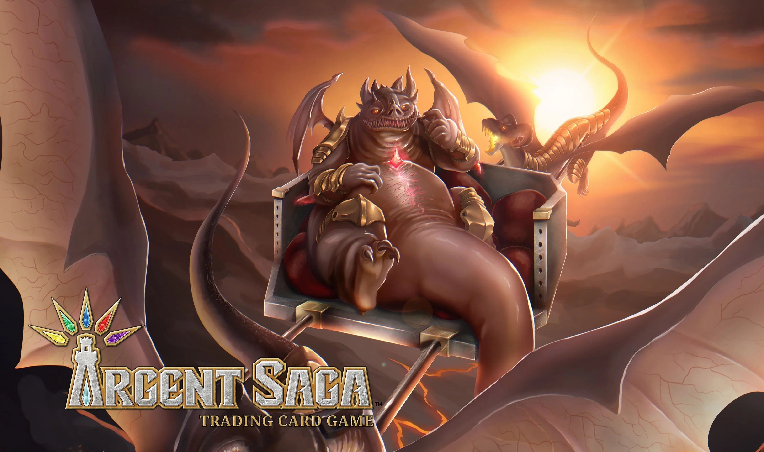 Argent Saga TCG Rubber Event Playmat - Juvenile Dragon (Daily Exclusive: Gen Con 2019)