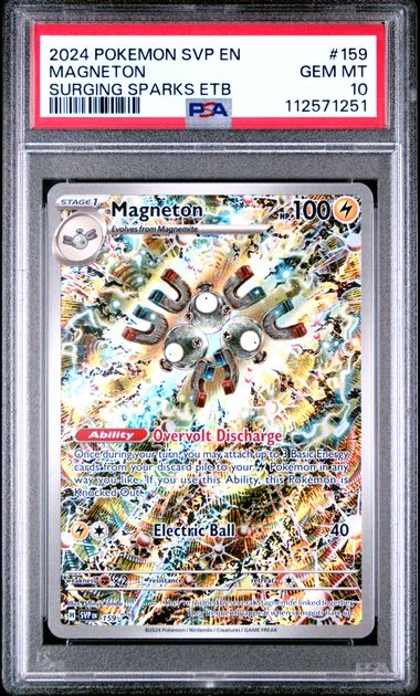 Magneton Pokémon Scarlet Violet Black Star Promo #159 PSA 10