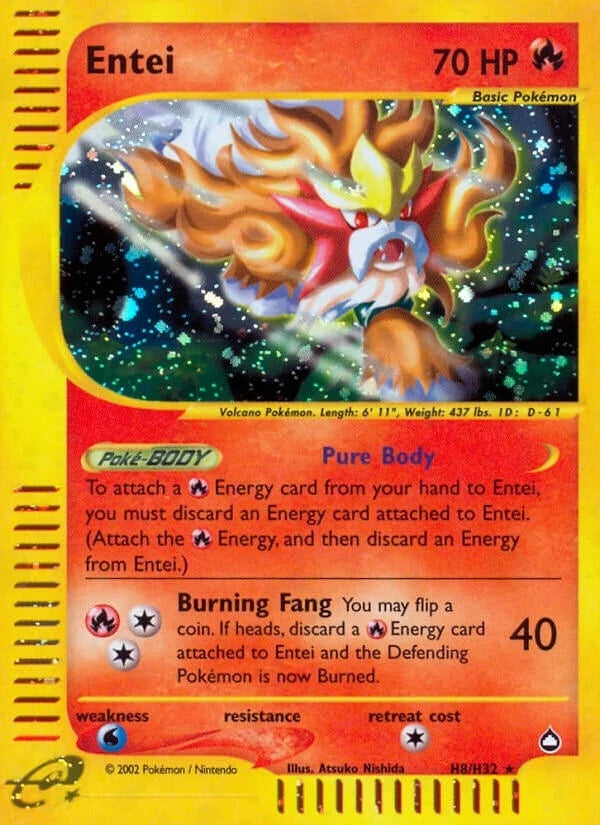 Entei (H8) (H08/H32) (Aquapolis) (AQ)