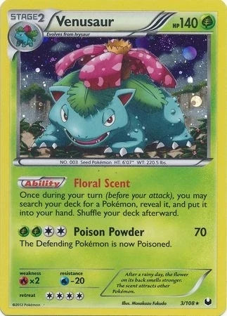 Venusaur - 3/108 (Cosmos Holo) (003/108) (Blister Exclusives) (BLE)