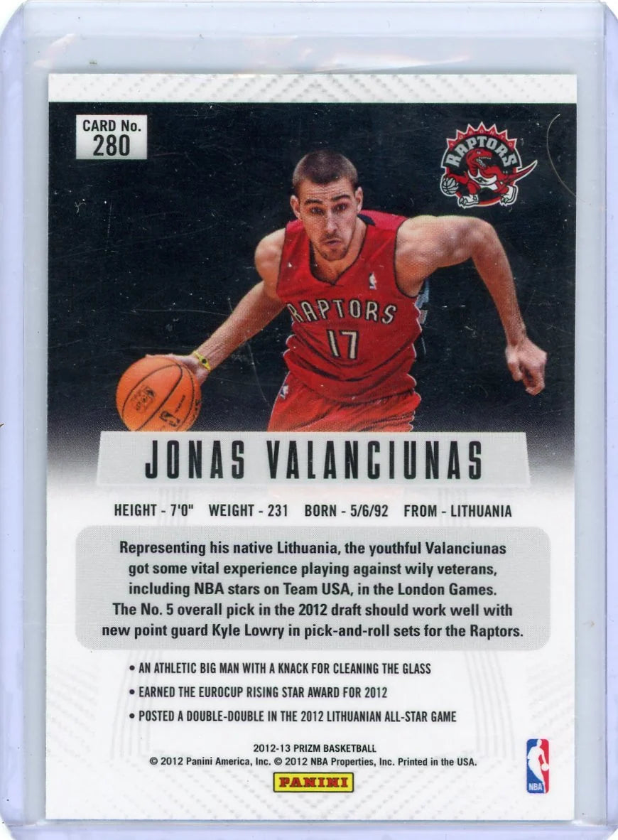 Jonas Valanciunas 2012-13 Panini Prizm Silver