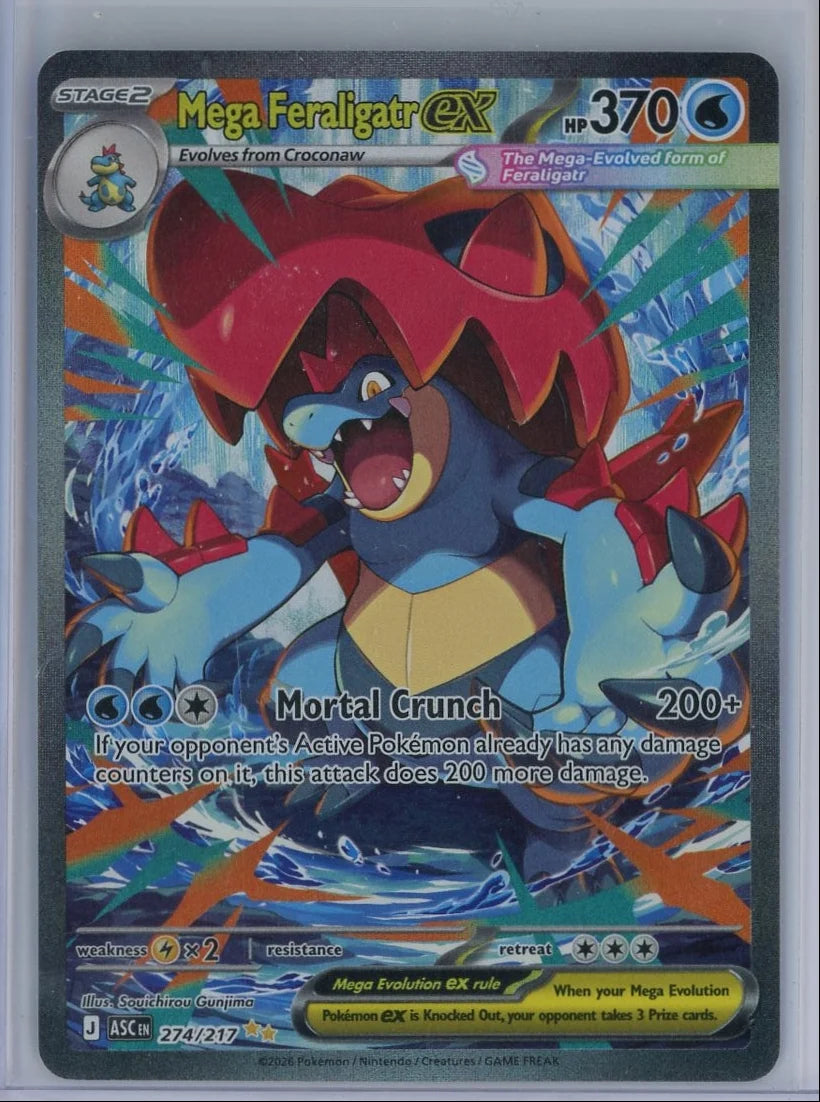 Mega Feraligatr ex Pokémon Ascended Heroes Special Illustration Rare #274/217