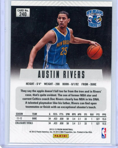 Austin Rivers 2012-13 Panini Prizm green prizm