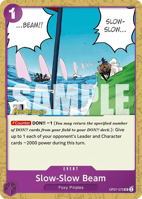 Slow-Slow Beam (OP07-075) (500 Years in the Future Pre-Release Cards) (OP07 PRE)