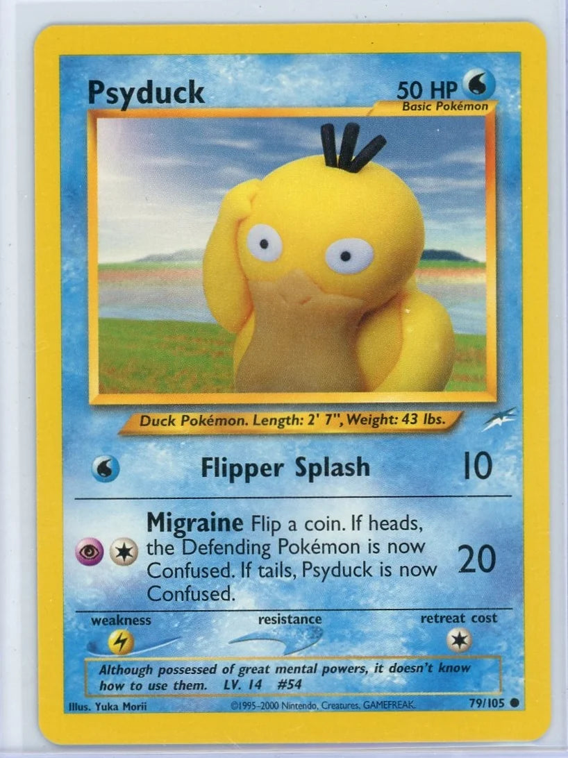 Psyduck 2000 Pokemon Neo Destiny non holo #79/105