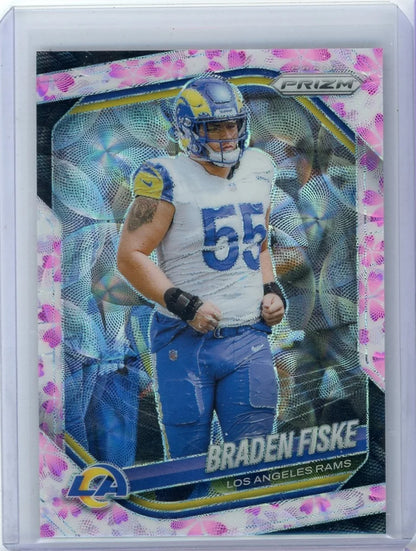 Braden Fiske 2025 Panini Prizm Cherry Blossom #'d 15/15