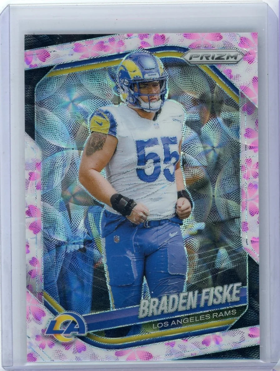 Braden Fiske 2025 Panini Prizm Cherry Blossom #'d 15/15