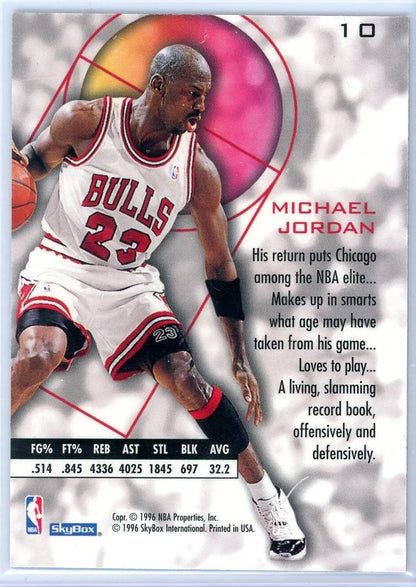 Michael Jordan 1995-96 Skybox E-XL #10