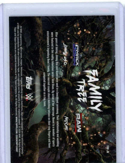 Jimmy Uso/Naomi 2026 Topps Chrome WWE Family Tree