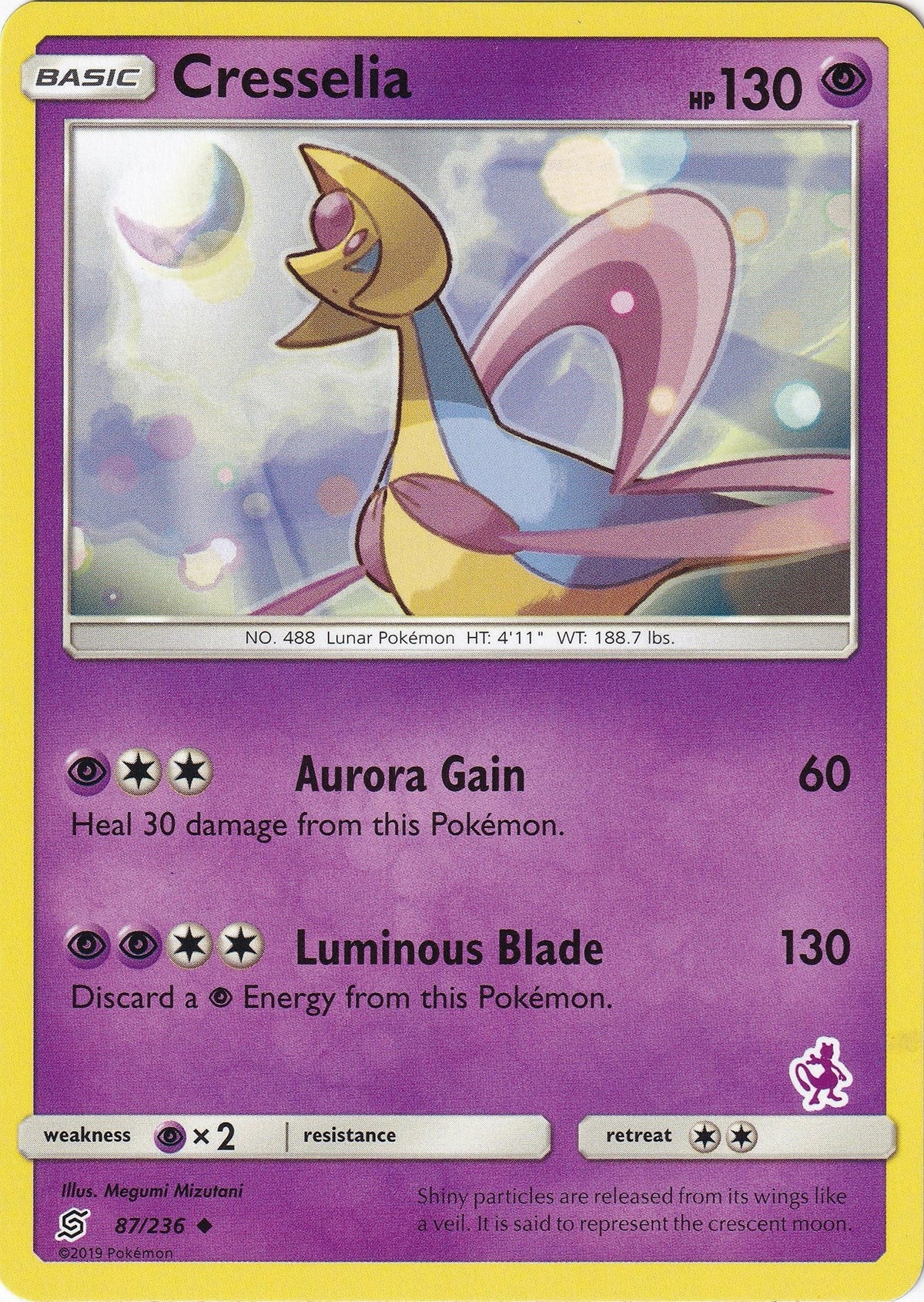 Cresselia - 87/236 (Mewtwo Stamped) (087/236) (Battle Academy) (BTA)