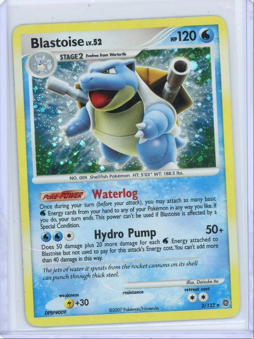 Blastoise Pokémon Secret Wonders Holo Rare #2/132 DMG