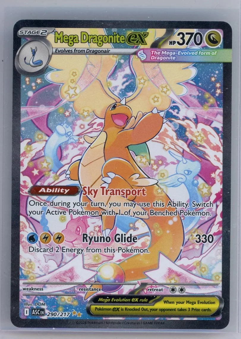 Mega Dragonite ex Pokémon Ascended Heroes Special Illustration Rare #290/217