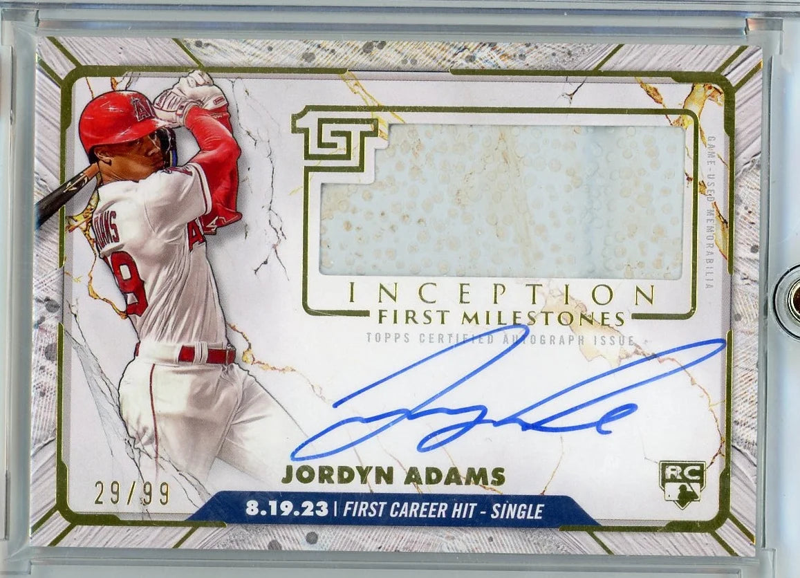 Jordyn Adams 2024 Topps Inception First Milestones RPA #'d 29/99