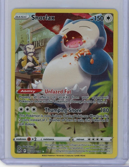Snorlax Pokémon Lost Origin Ultra Rare #TG10/TG30