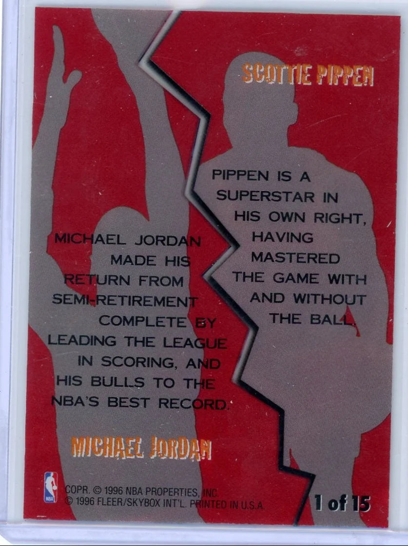 Michael Jordan / Scottie Pippen 1996-97 Fleer Game Breakers