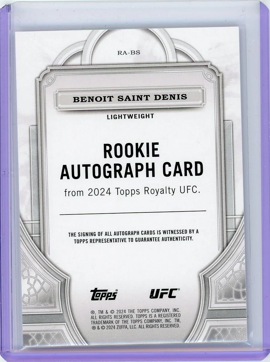 Benoit Saint Denis 2024 Topps Royalty Collection Rookie Autograph #'d 13/49
