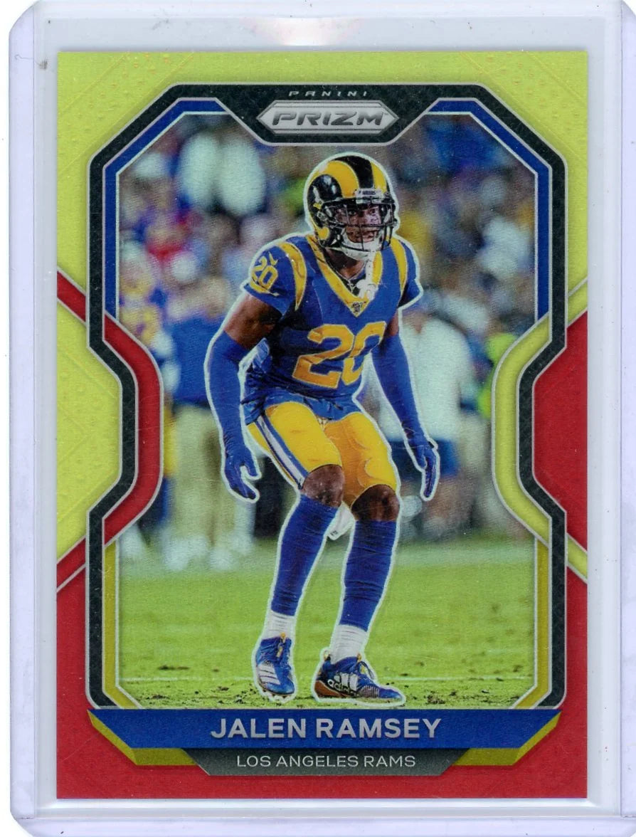 Jalen Ramsey 2020 Panini Prizm Red/Yellow Prizm #'d 37/49