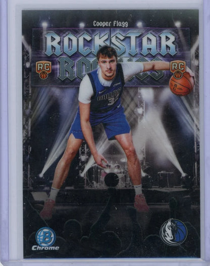 Cooper Flagg 2025 Bowman Chrome Rockstar Rookies Refractor
