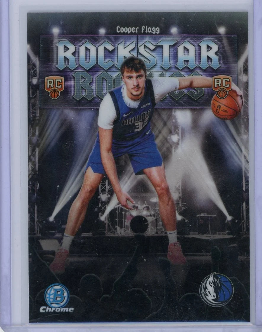 Cooper Flagg 2025 Bowman Chrome Rockstar Rookies Refractor