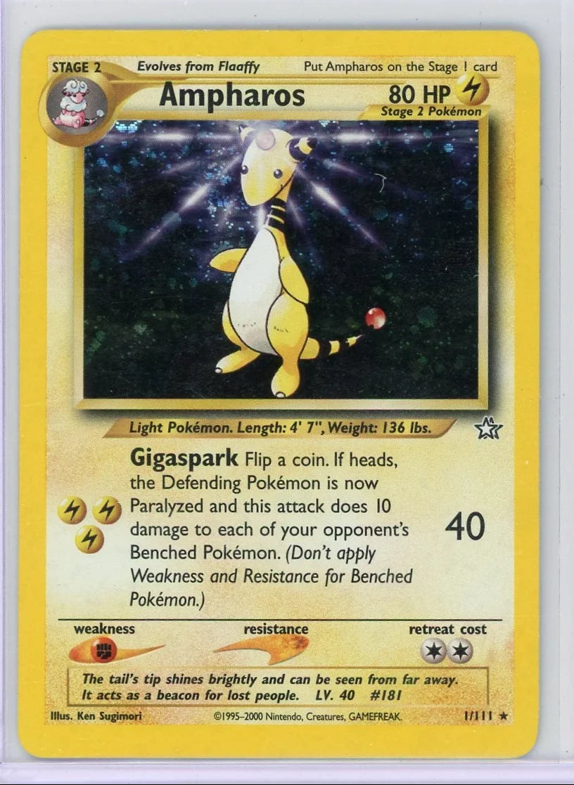 Ampharos Pokémon Neo Genesis Holo #1/111