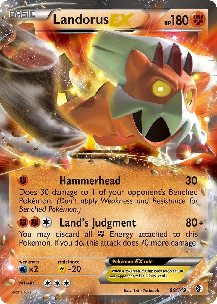 Landorus EX (89/149) (Boundaries Crossed) (BCR)