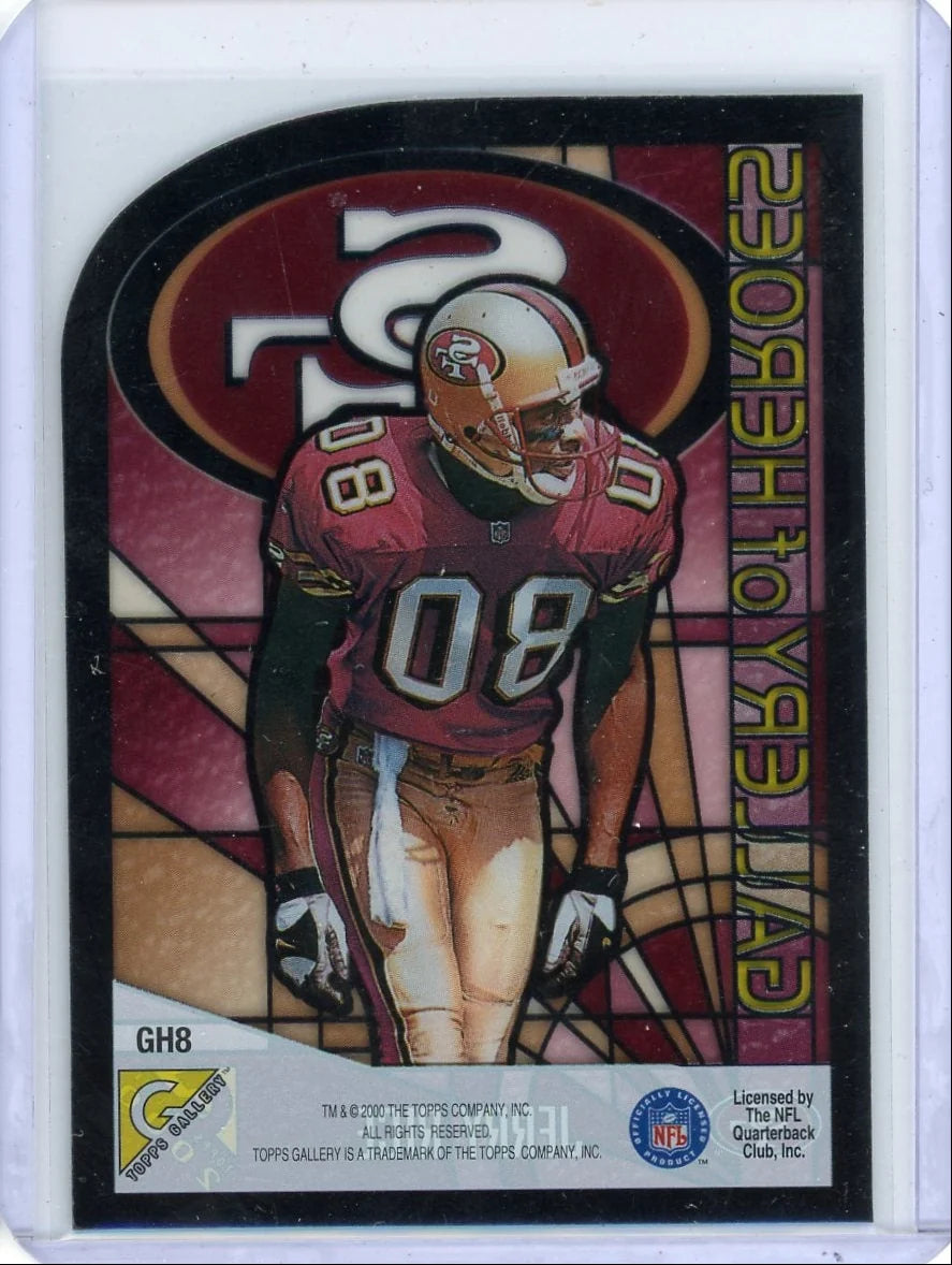 Jerry Rice 2000 Topps Gallery of Heroes die-cut