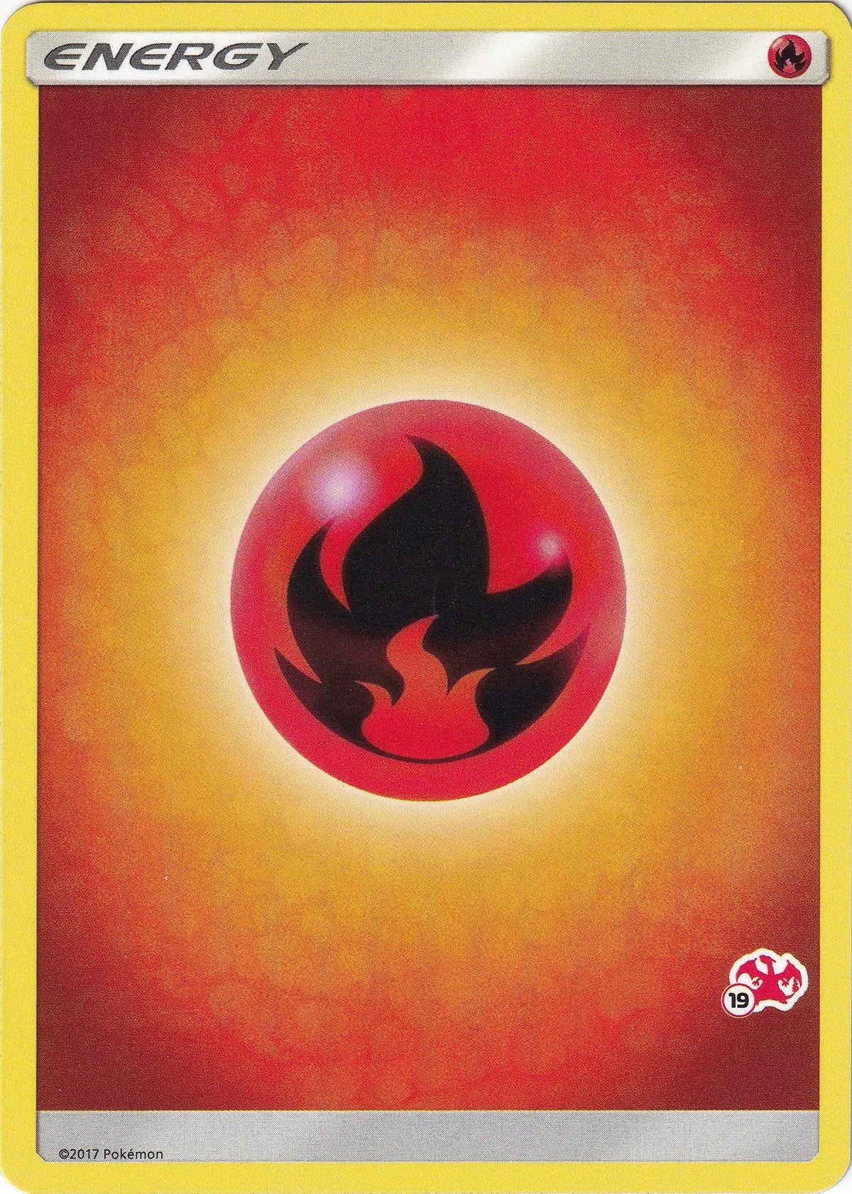 Fire Energy (#19 Charizard Stamped) (Battle Academy) (BTA)