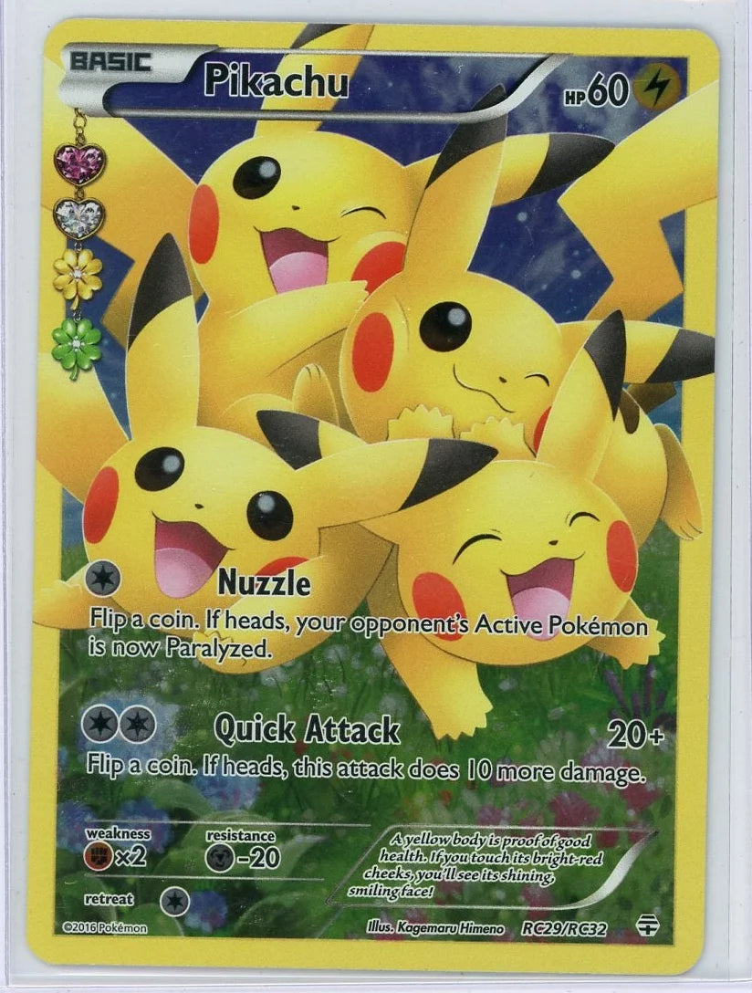 Pikachu 2016 Pokemon Generations Radiant Collection Full Art #RC29/RC32