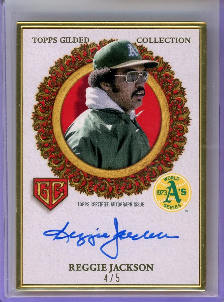 Reggie Jackson 2025-26 Topps Gilded Collection Gilded Champions Auto #GCH-RE #'d /5