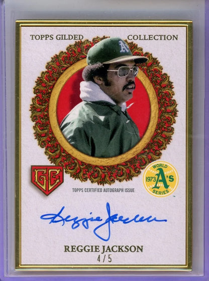 Reggie Jackson 2025-26 Topps Gilded Collection Gilded Champions Auto #GCH-RE #'d /5