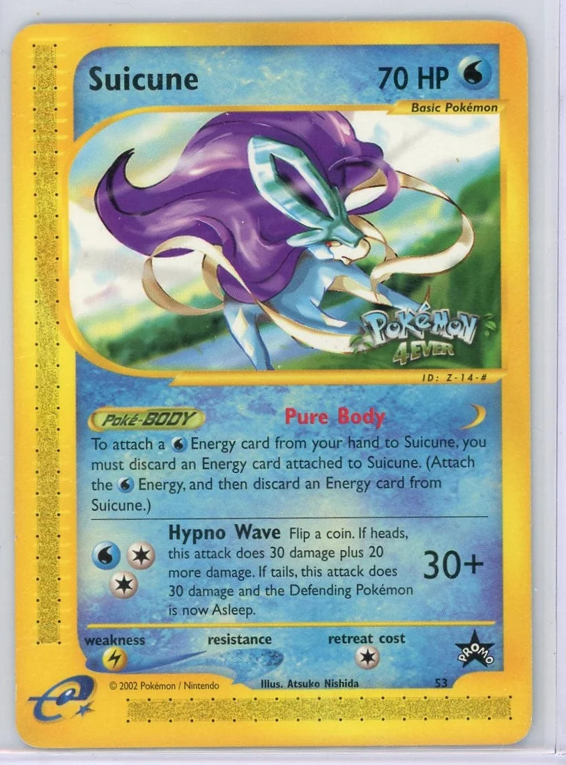 Suicune Pokémon WOTC Promo #53 (MP)