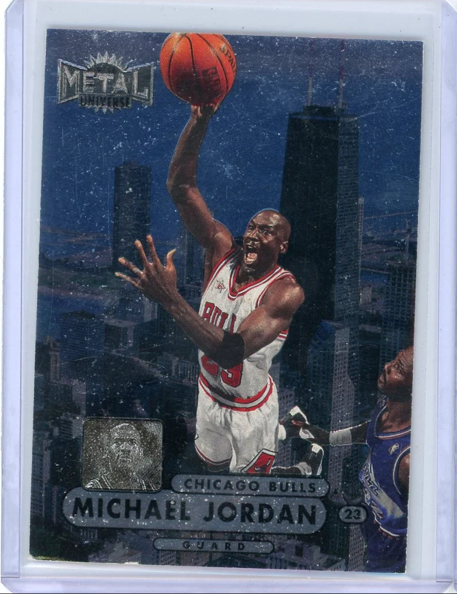 Michael Jordan 1997-98 Fleer Metal Universe Preview (corner issue)