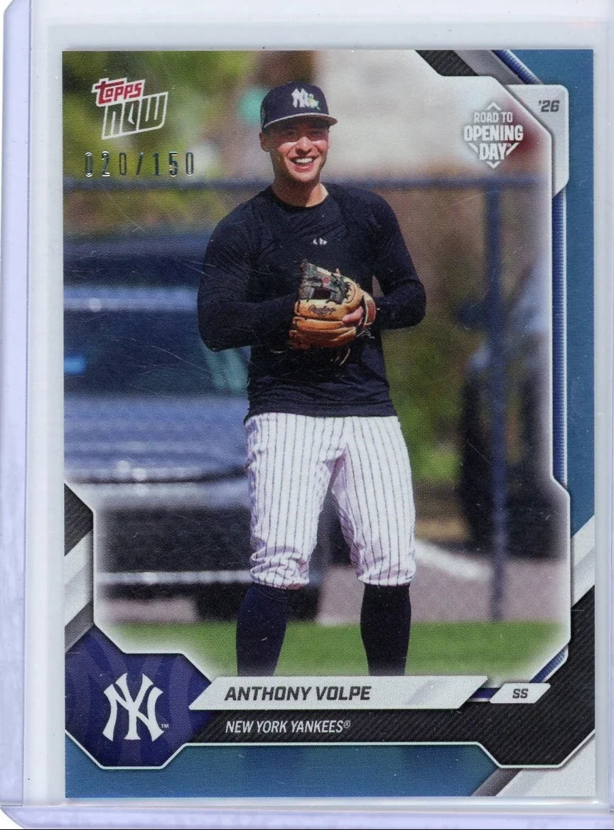 Anthony Volpe 2026 Topps Now Opening Day Green Foil #'d 020/150