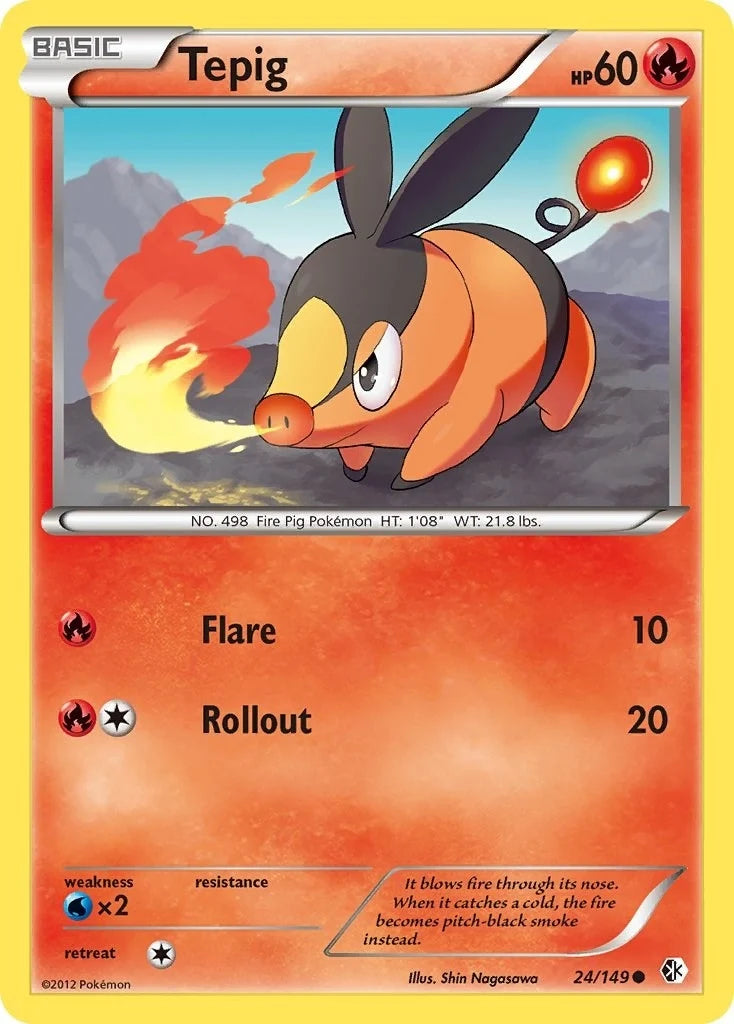 Tepig (24/149) (Boundaries Crossed) (BCR)