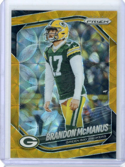 Brandon McManus 2025 Panini Prizm gold choice #'d 03/10