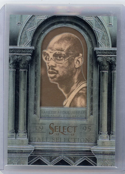 Kareem Abdul-Jabbar 2012-13 Panini Select Hall Selections silver prizm #'d 02/25