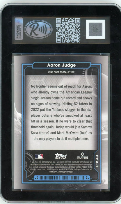Aaron Judge 2023 Topps Cosmic Chrome Planetary Pursuit Venus Rare Edition 10