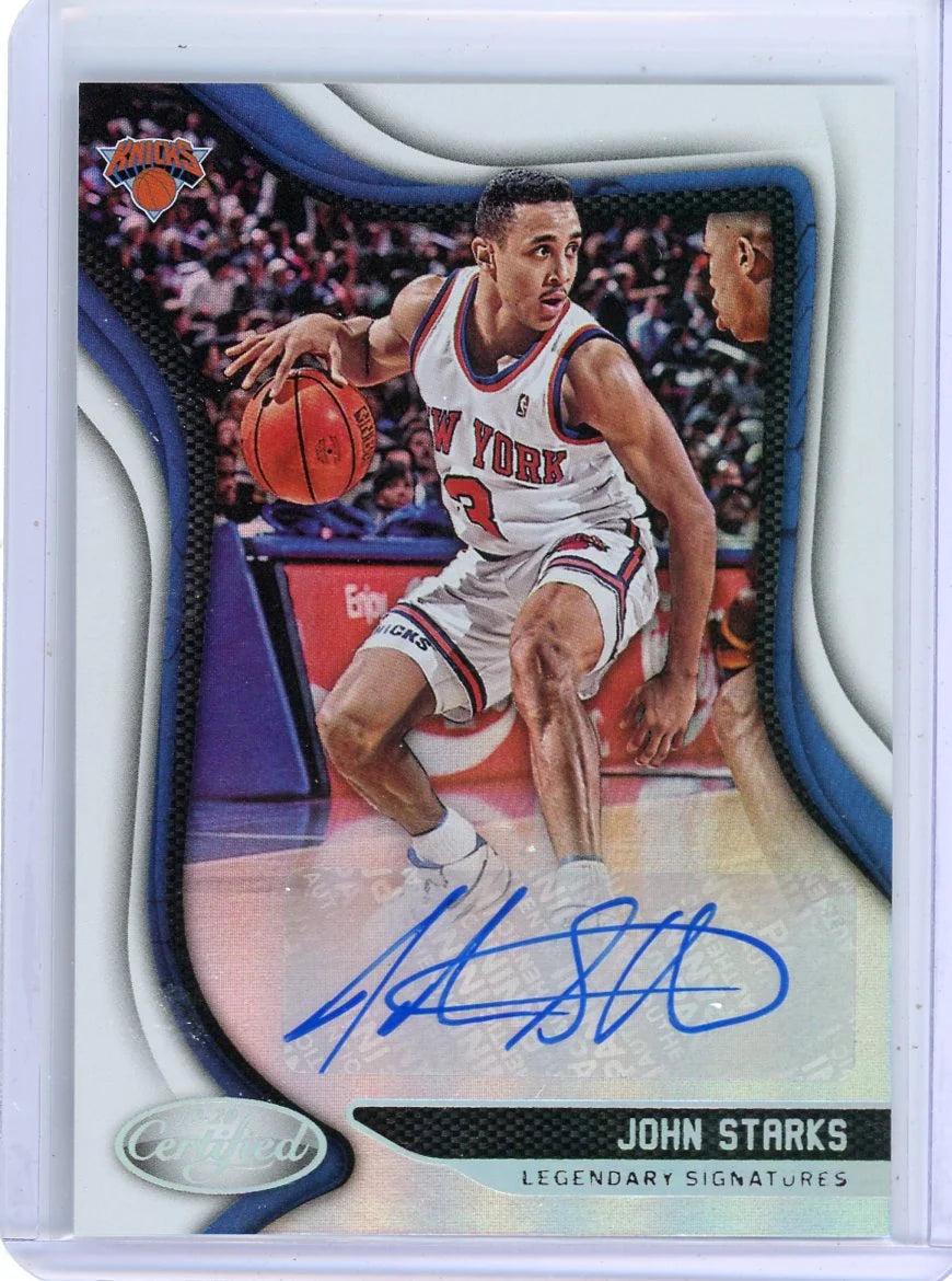 John Starks 2019-20 Panini Certified Legendary Signatures Auto
