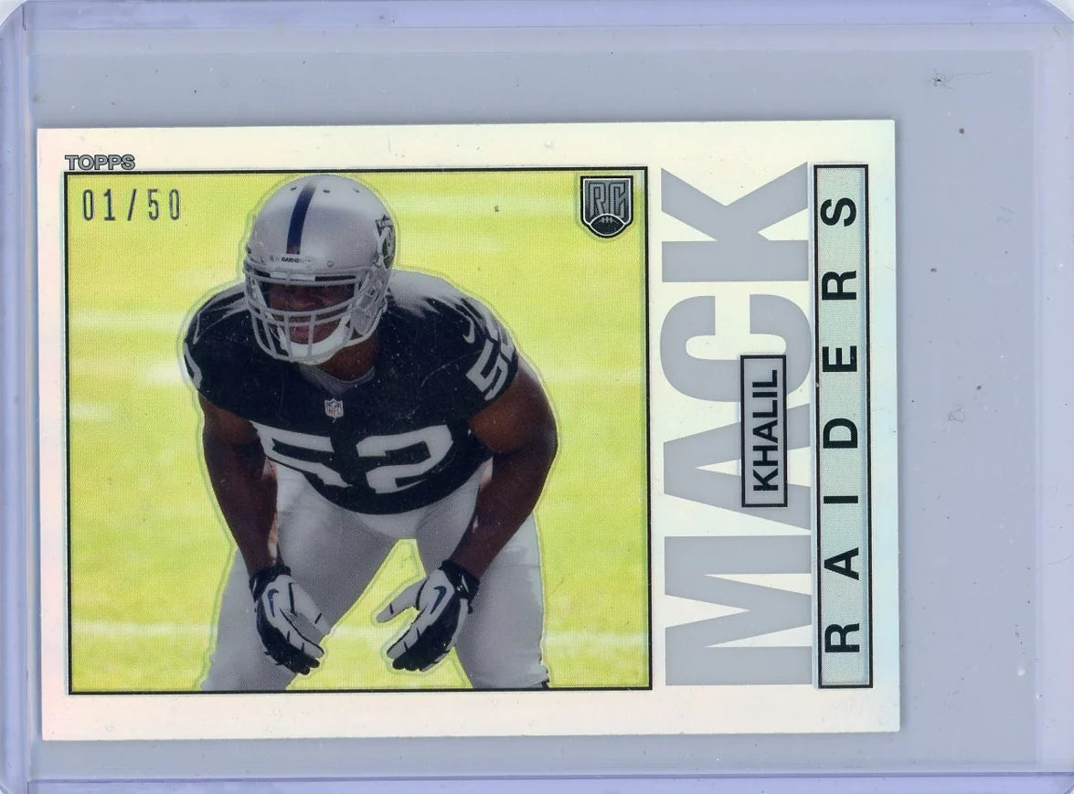 Khalil Mack 2014 Topps Chrome Retro Mini RC #'d 01/50