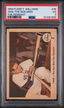 1959 Fleer Ted Williams #35 1948-THE SOX MISS THE PENNANT PSA 3