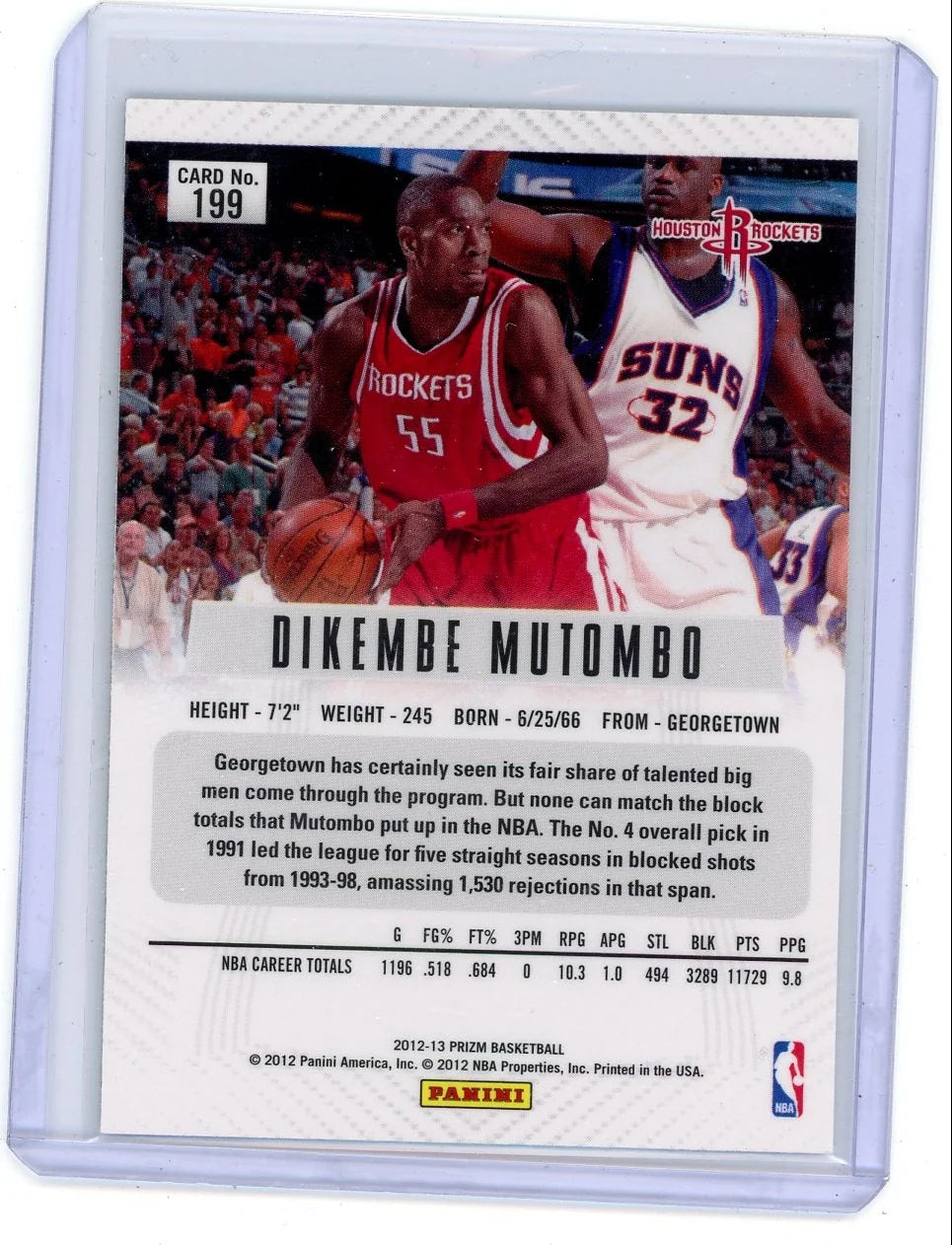 Dikembe Mutombo 2012-13 Panini Prizm Silver