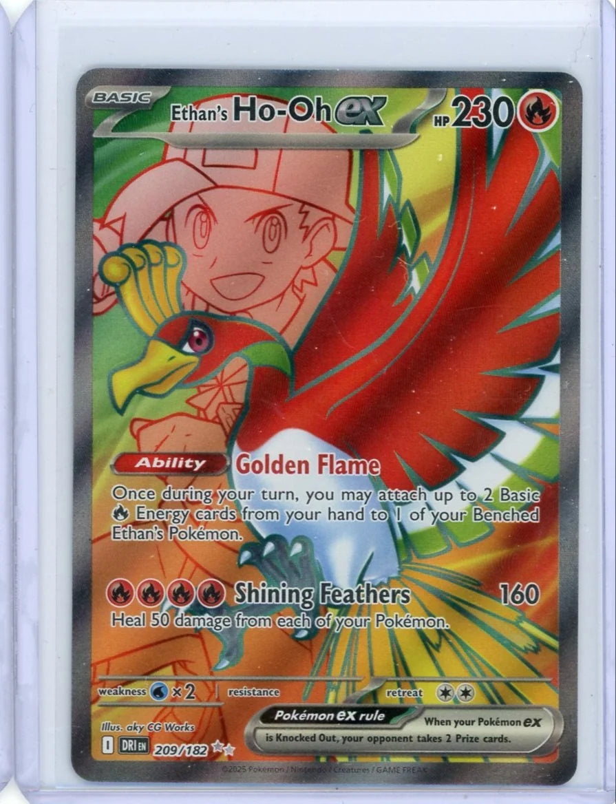 Ethan's Ho-Oh ex 2025 Pokemon Destined Rivals Full-Art #209/182