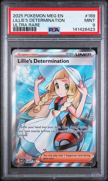 Lillie's Determination Pokémon Mega Evolution Ultra Rare #168/132 PSA 9