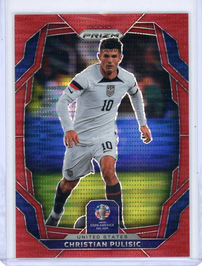 Christian Pulisic Panini Prizm Copa America Red Pulsar #'d 052/125